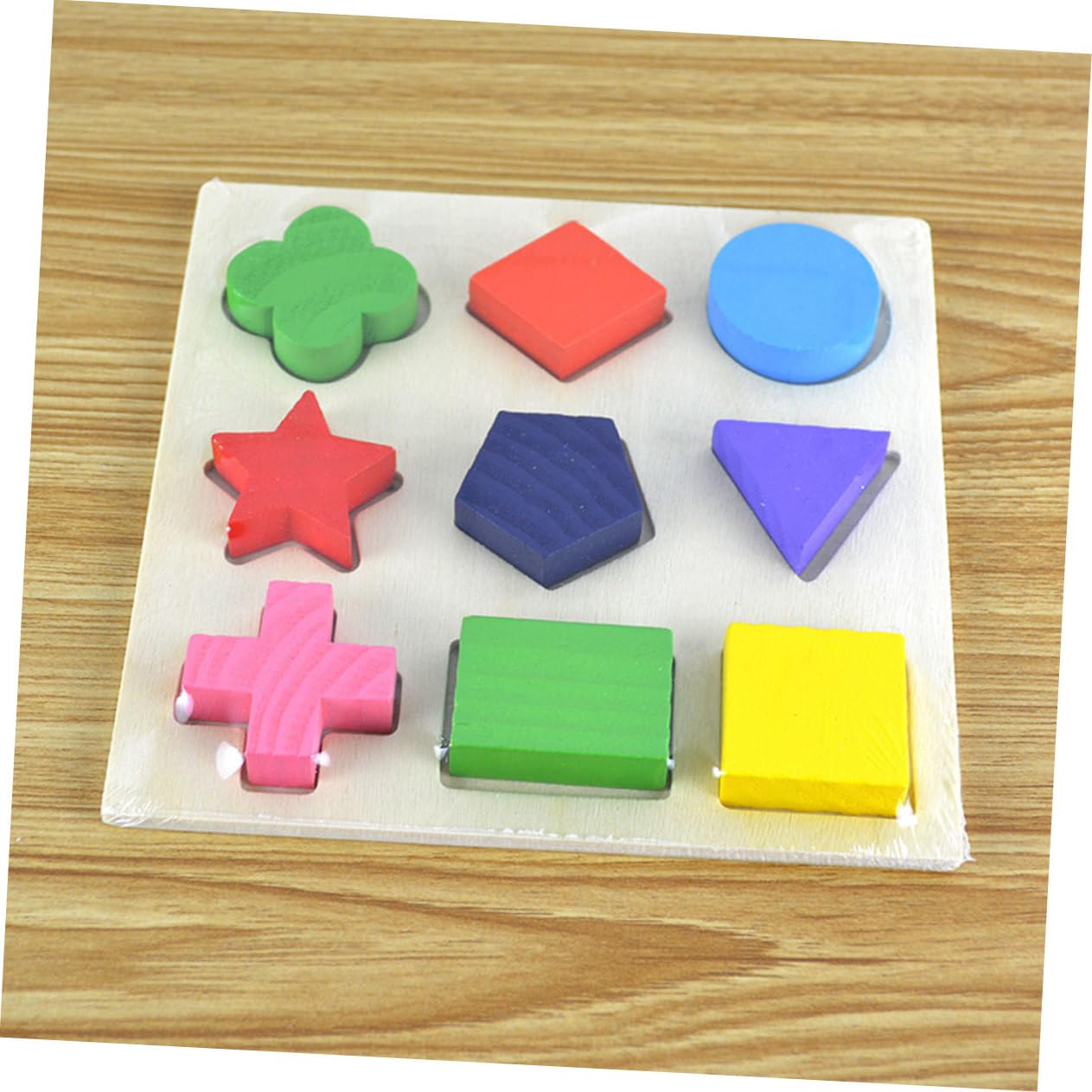 SUPVOX 3PCS Recognition Boards Shape Matching Plates Early Learning Educational for Jigsaw Blocks for Cognitive Development