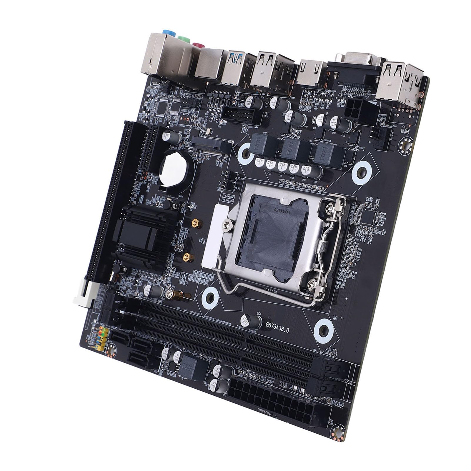 Scheda Madre da Gioco H81, Scheda Madre PC LGA 1150 ATX, Memoria DDR3 2x8GB M.2 NVME, NGFF SATA 3.0 6GB/S Pci E
