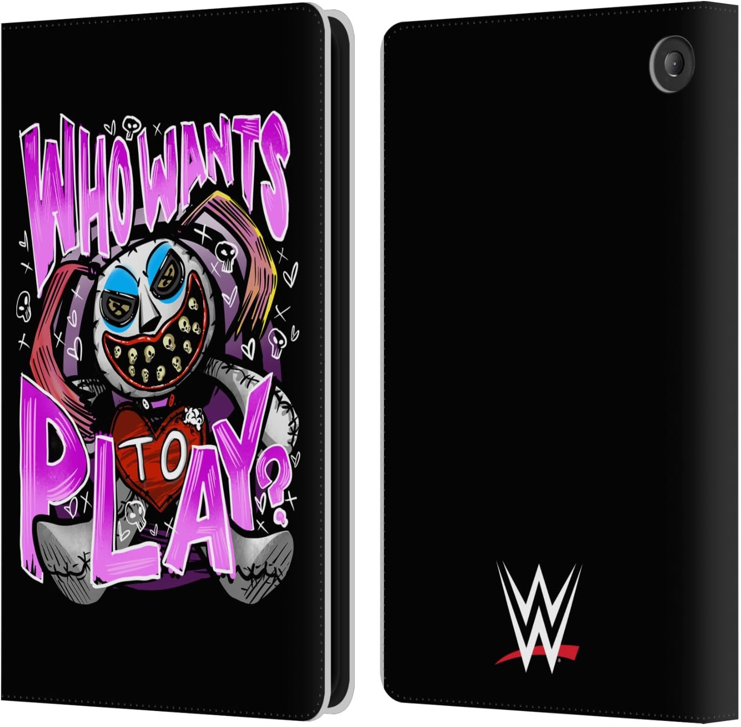 Head Case Designs Officially Licensed WWE Who Wants to Play Alexa Bliss Leather Wallet Case Compatible with Amazon Fire 7 2022