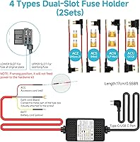 Vista 3 de Kit de cable duro para cámara de salpicadero, kit de cable duro para cámara tipo C de 3 conductores, kit de cable duro USB-C de 12V-24V a 5V