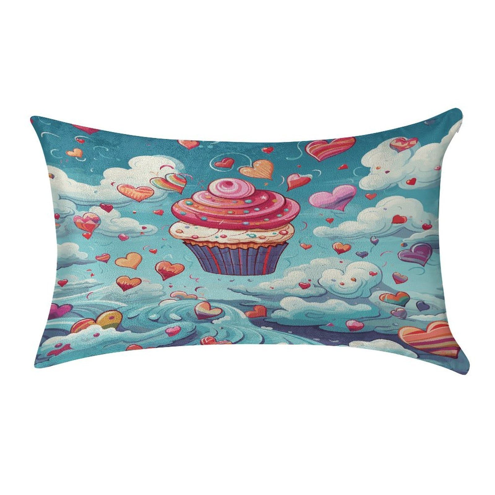 Btcowzrv Style Heart Shape And Clouds Pillow Cover Pillow Case Pillowcase