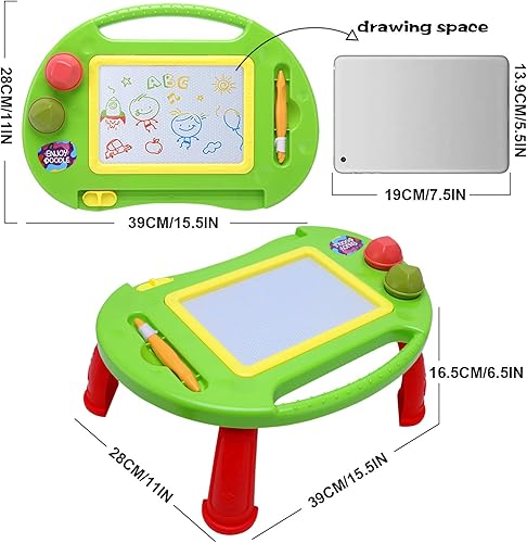 Miniatura 4 de Juguetes para niños pequeños, juguetes para niños de 1 a 2 años, tablero de dibujo magnético, pizarra borrable para niños, juguetes educativos para