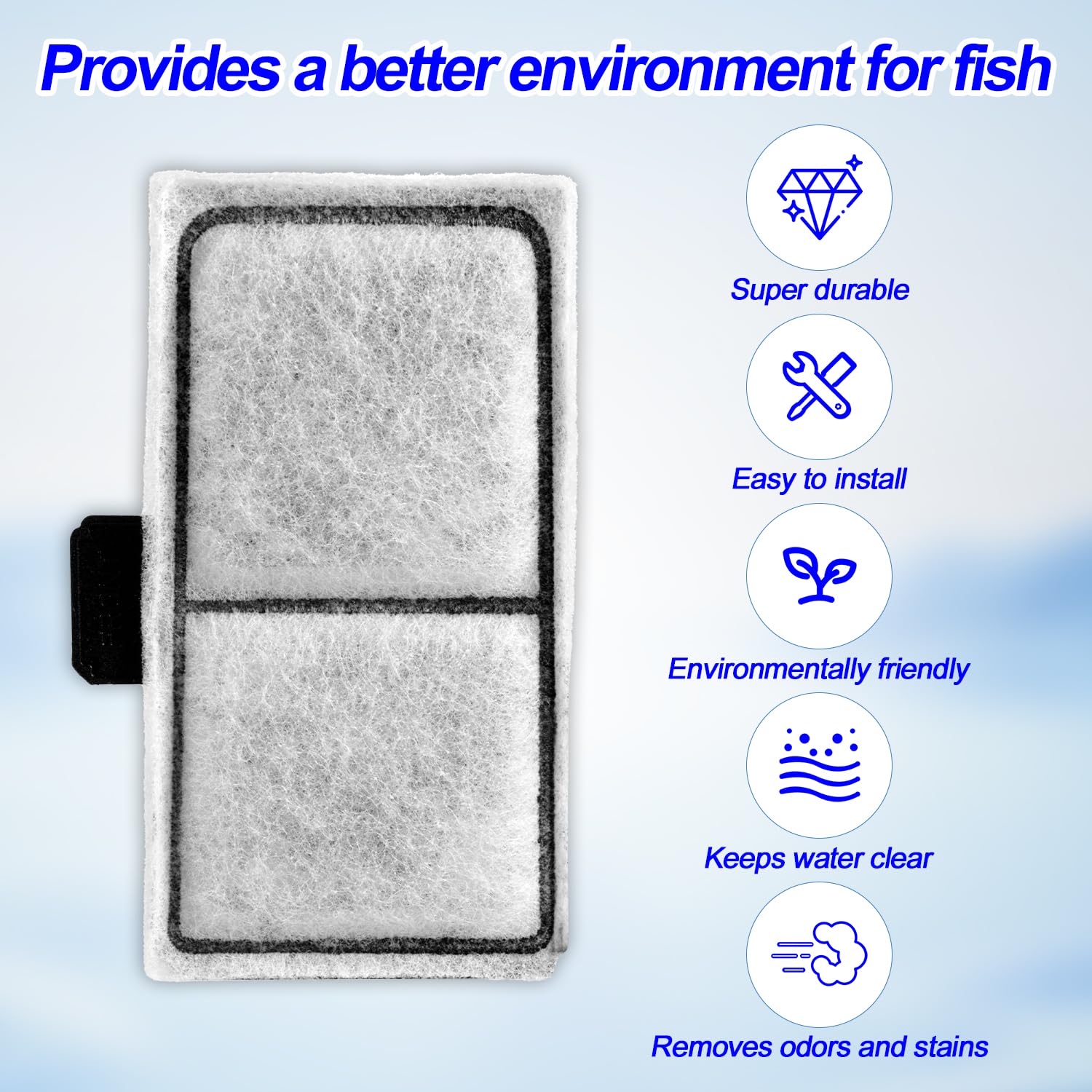 NQEUEPN 8pcs Filter Cartridges Compatible with Top Fin EF-S - Image 4