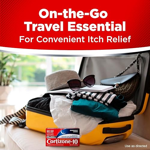 Miniatura 9 de Cortizone-10 Maximum Strength Overnight Itch Relief Cream, 1% Hydrocortisone, Fast-Acting, Lavender Scented Anti-Itch Cream for Bug Bites, Rash