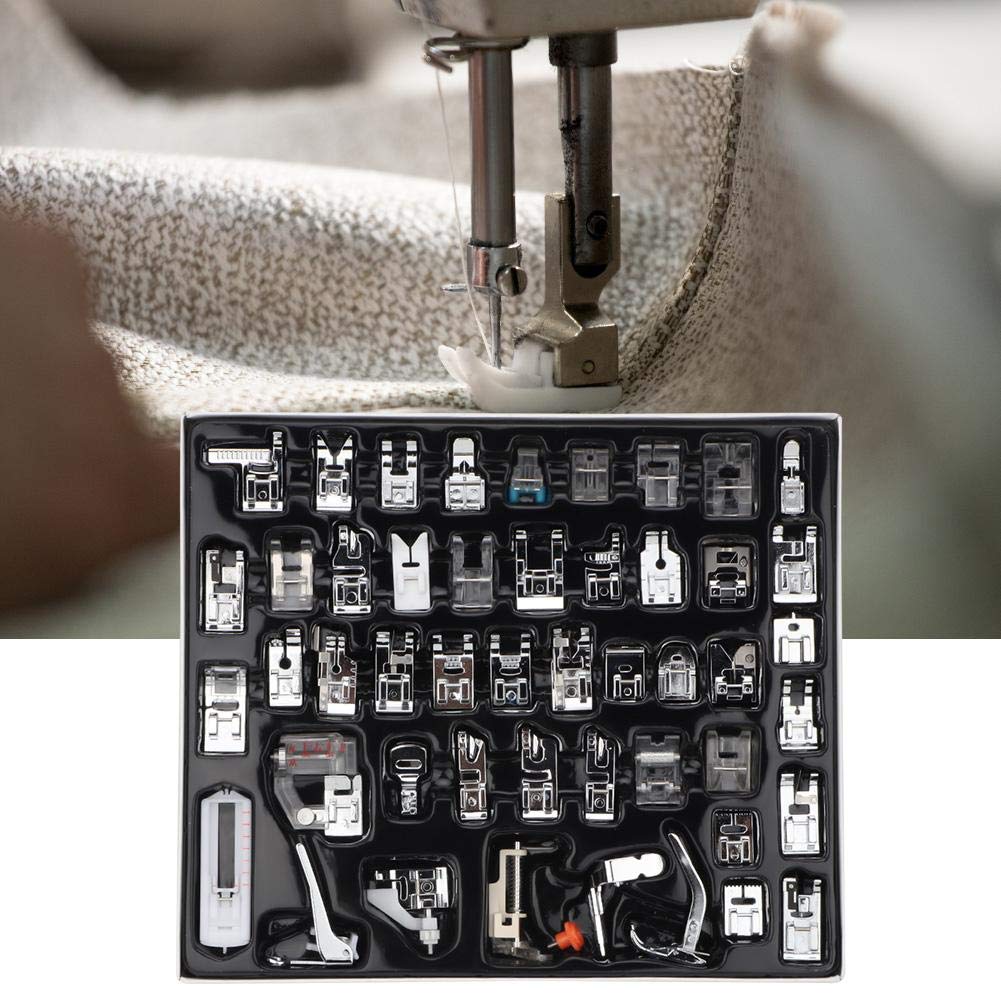 Set 6 Piedini Universali Per Macchina Da Cucire – Kit Accessori Per Cerniere, Orli, Trapunte, Adatto A Macchine A Basso Attacco - 3