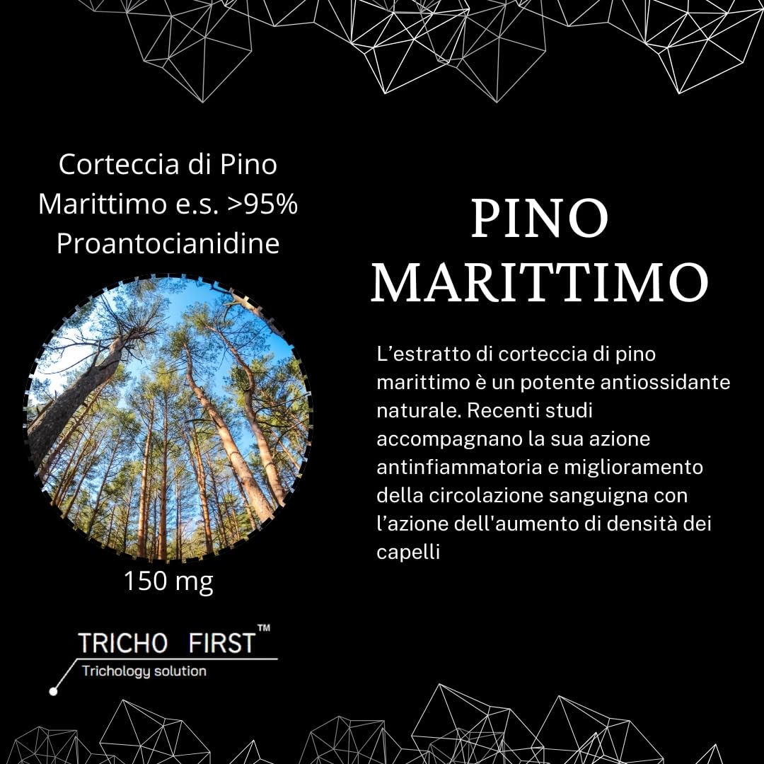 ANNURBULB - Integratore Capelli a base di MELA ANNURCA CAMPANA, PINO MARITTIMO, EQUISETO contro la Caduta dei Capelli- Formato da 90 CAPSULE - UOMO - DONNA