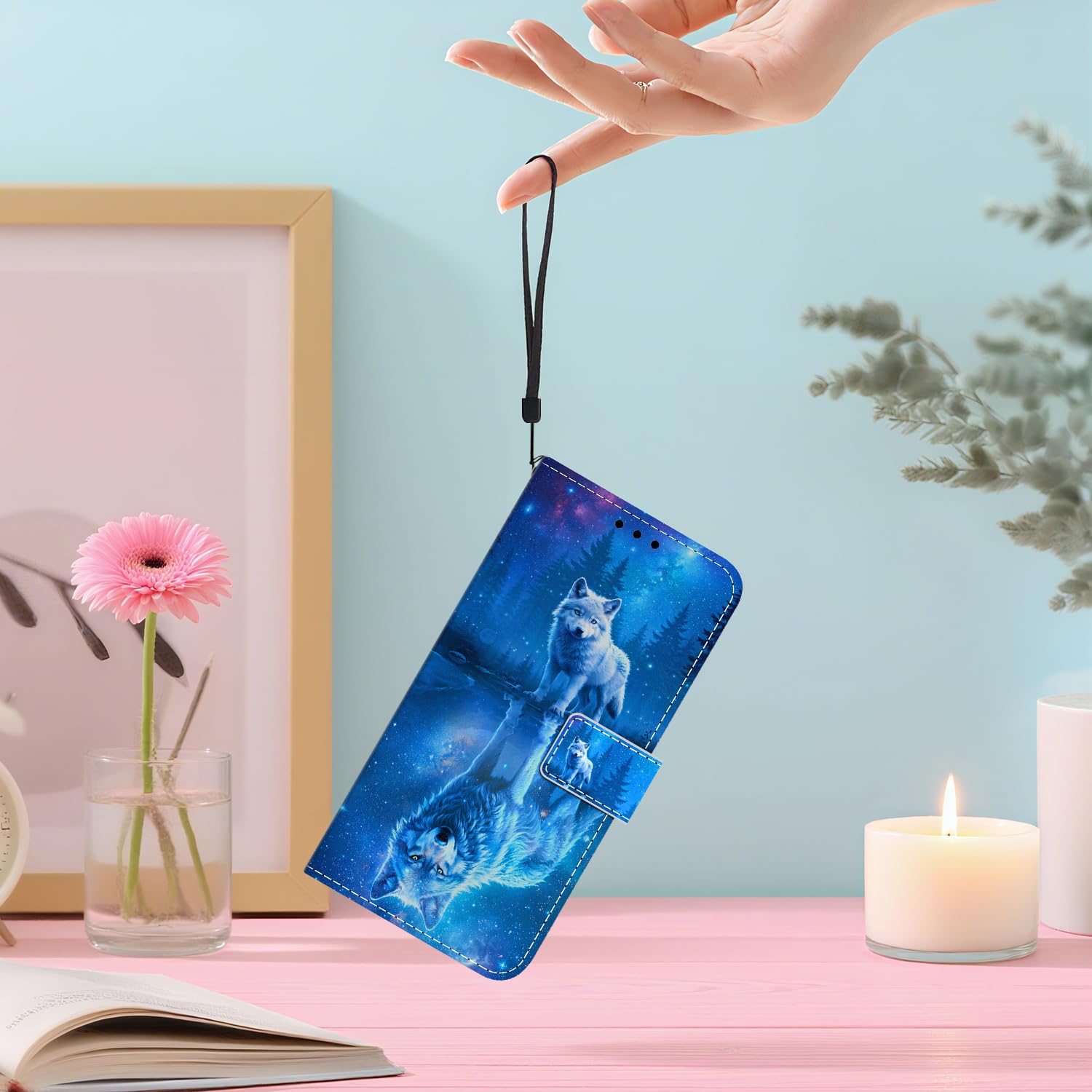 Etui portfelowe na telefon Samsung Galaxy A52 5G / A52 4G / A52s 5G, skórzane etui na telefon z klapką, etui ochronne z uchwytem na karty, magnetyczne zamknięcie, podpórka, odporne na wstrząsy