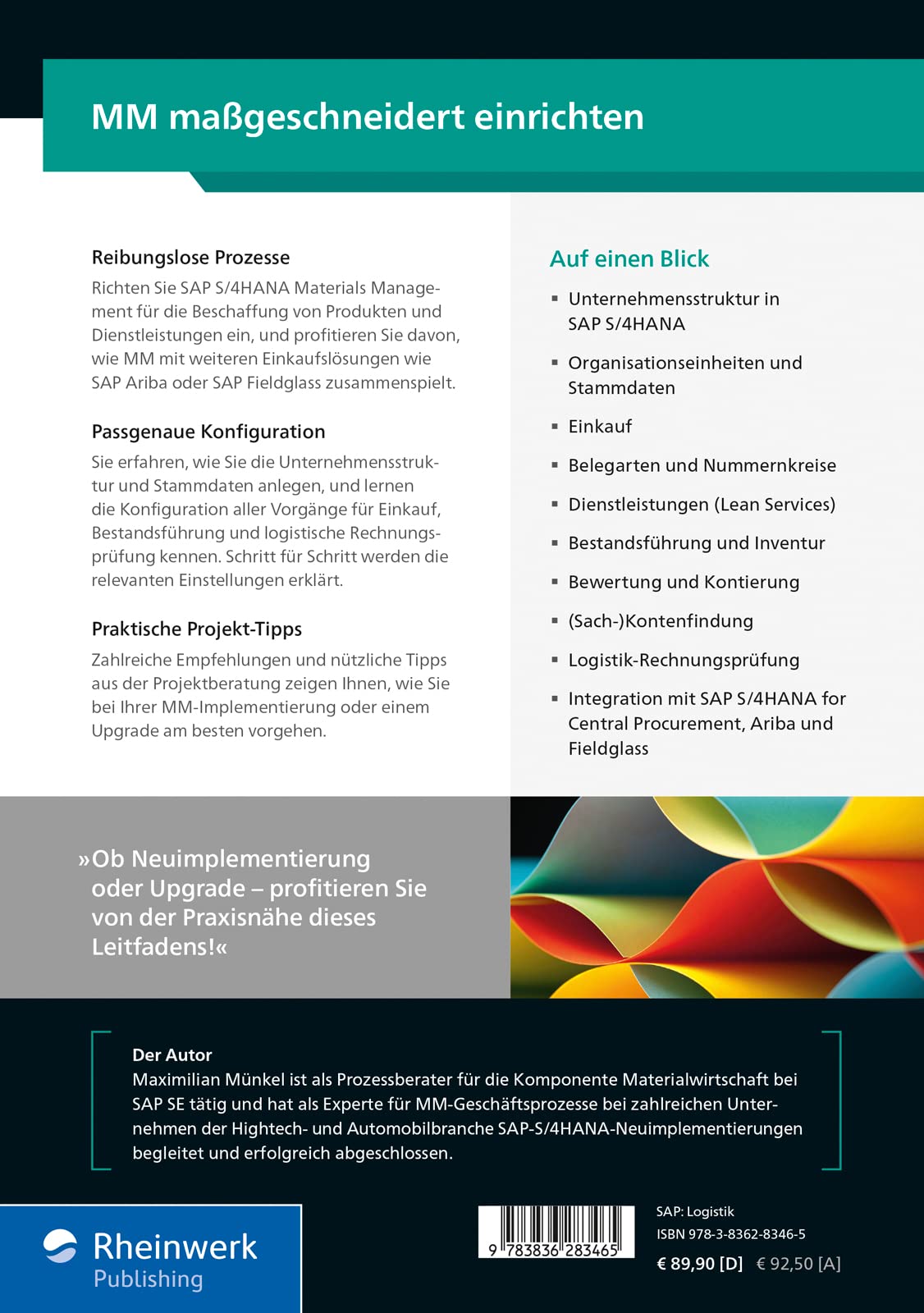 Materialwirtschaft mit SAP S/4HANA – Customizing: SAP S/4HANA MM zuverlässig implementieren und einrichten (SAP PRESS)