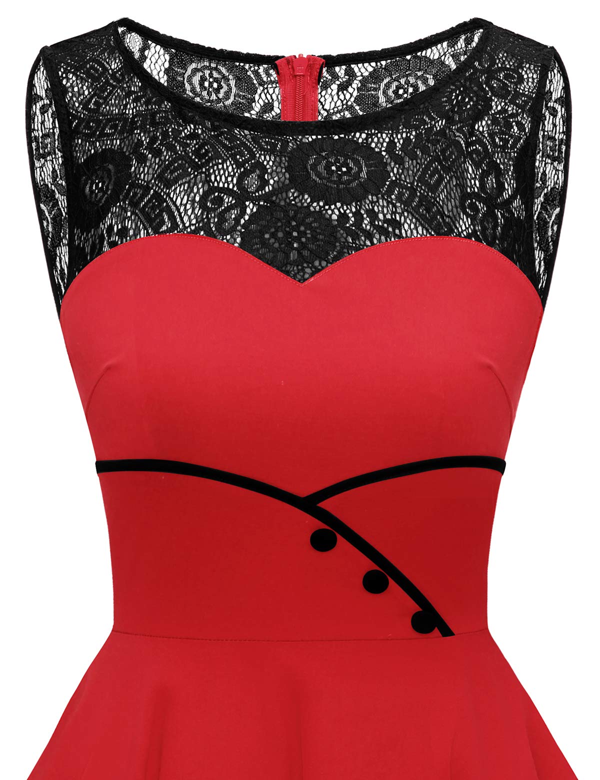Bbonlinedress Robe Vintage Femme Années 50s 60s Audrey Hepburn de Soirée Cocktail Mariage Fête