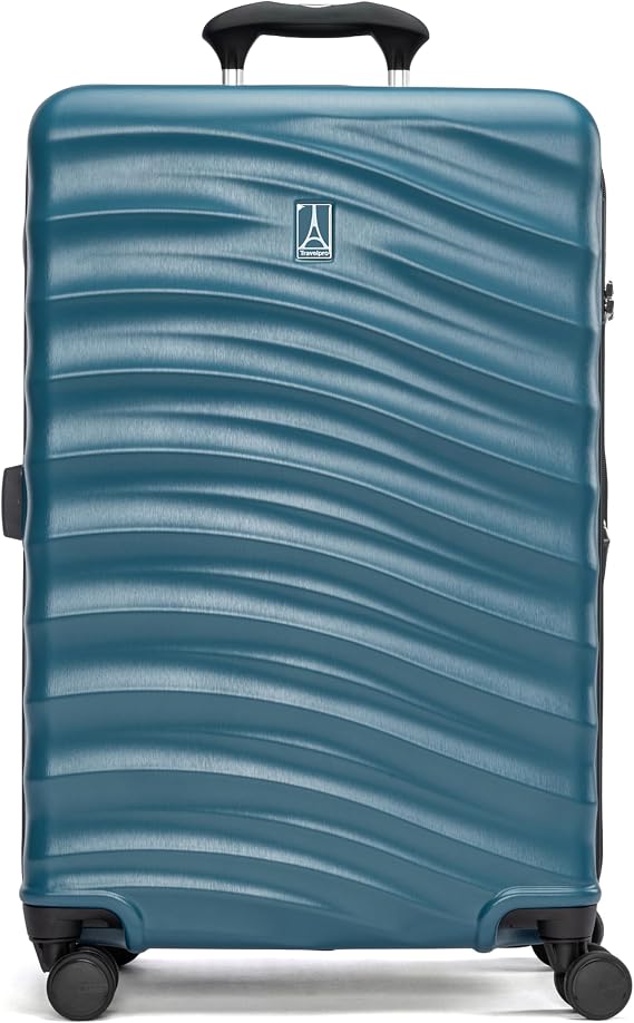 Travelpro Maxlite Air V2 Hardside Expandable Luggage, 8 Spinner Wheels, Lightweight Hard Shell, TSA Lock, Teal, Checked Medium 25 Inch, Maxlite Air V2 Hardside Expandable Luggage