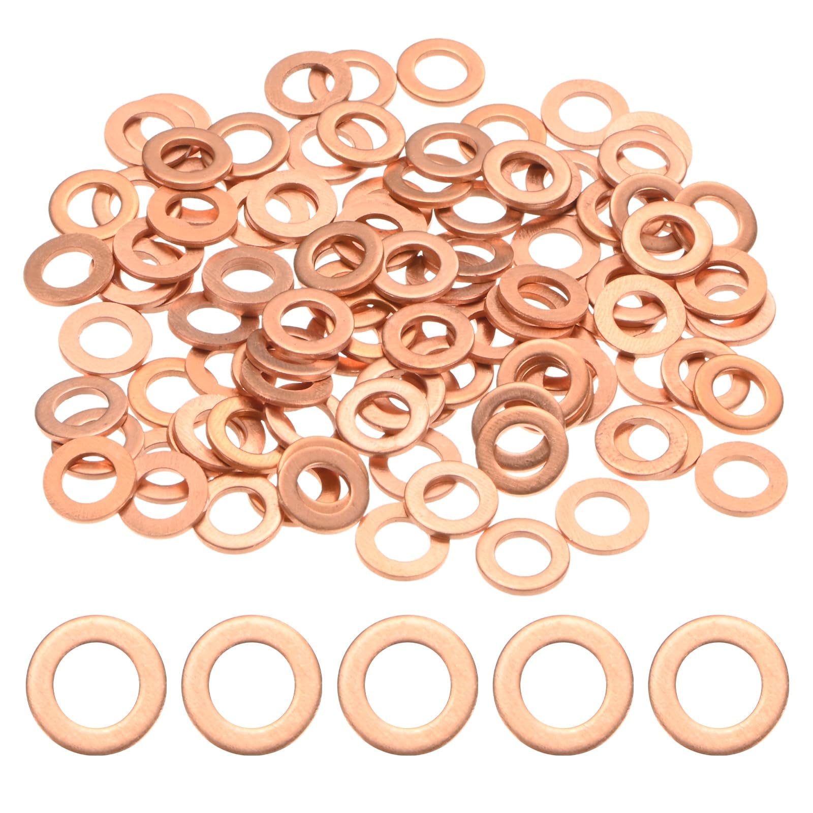 M METERXITY 100-Pack Copper Washers