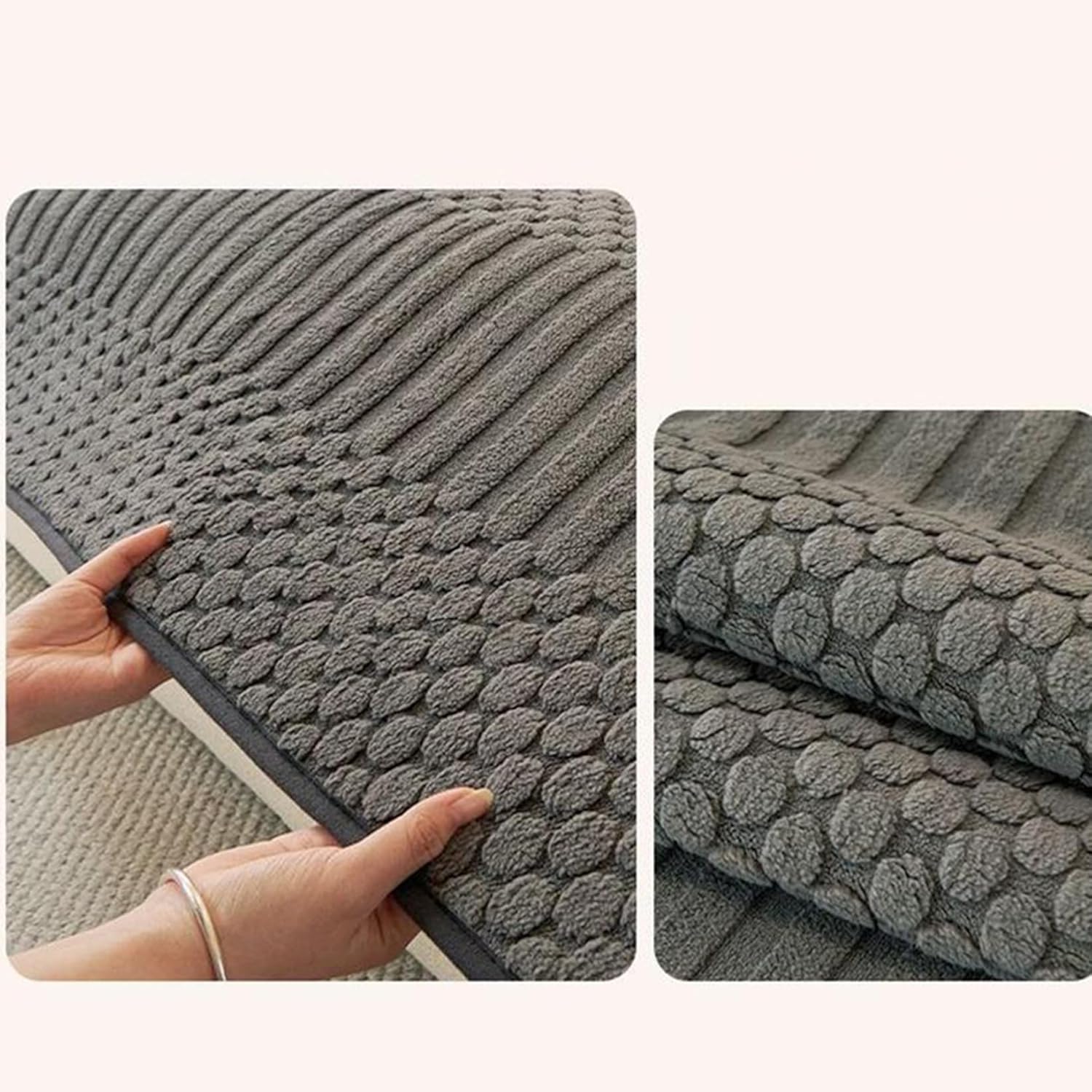 [KUZQIM] 長座布団 いす用 シートクッション ベンチ用 座布団 90*70cm 和風 おしゃれ かわいい 洗える 滑り止め