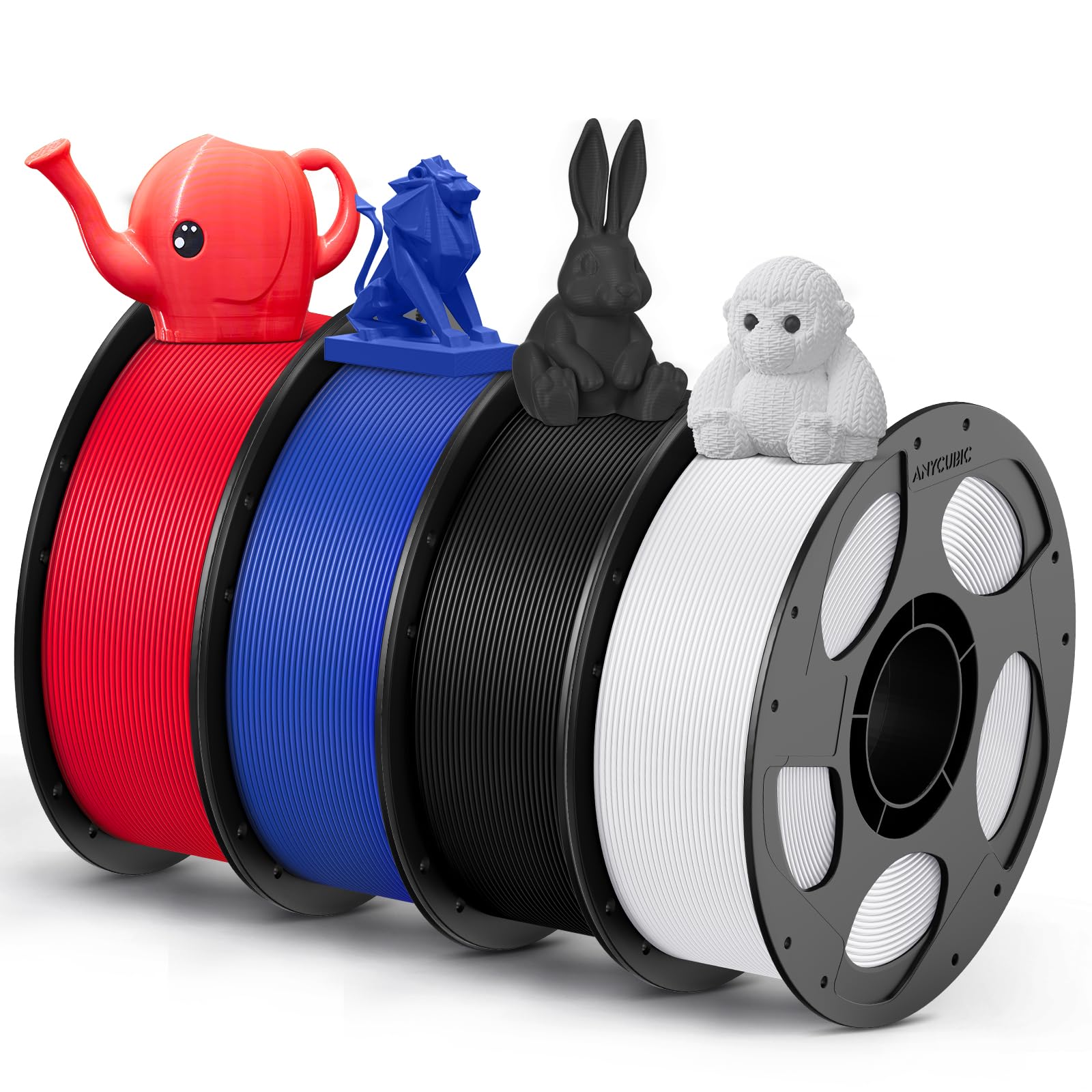 ANYCUBIC PETG Filament 1.75mm Multicolor Bundle, 4KG