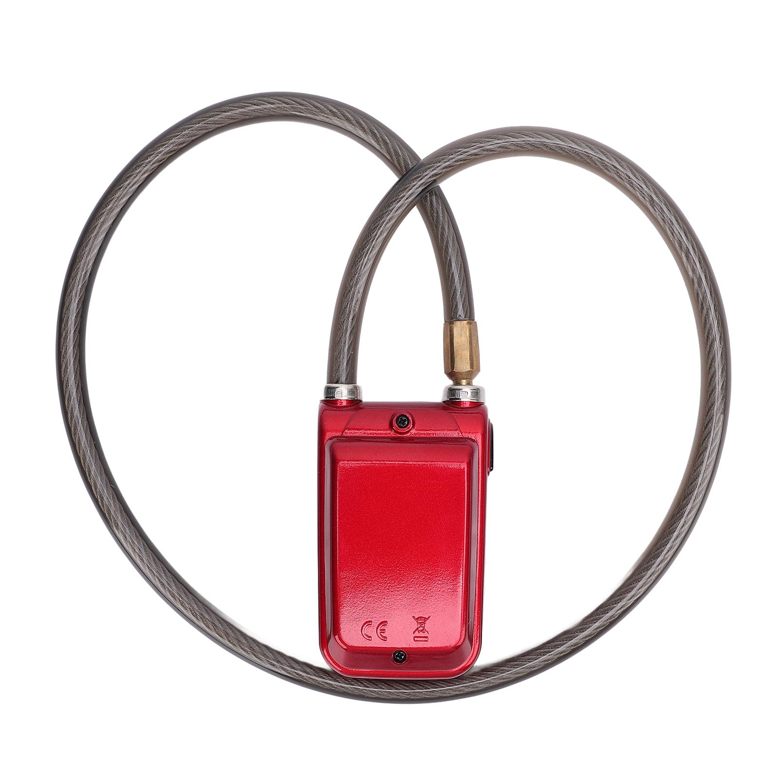 Serrure de Moto Bluetooth sans clé, étanche, Alarme de Cyclisme, pour la Prévention du Vol, Anti-coupure, Serrure Intelligente pour Cyclistes (rouge)