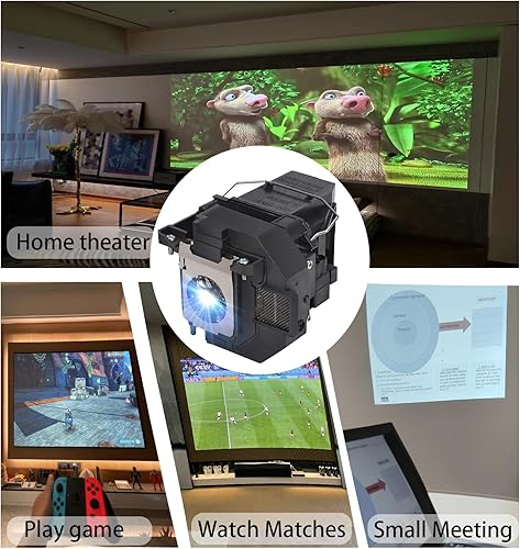 Miniatura 4 de para ELPLP95 Lámpara de proyector de repuesto para EPSON, Powerlite original incorporada, espectro mejorado, comercial casero, 200W, modelos