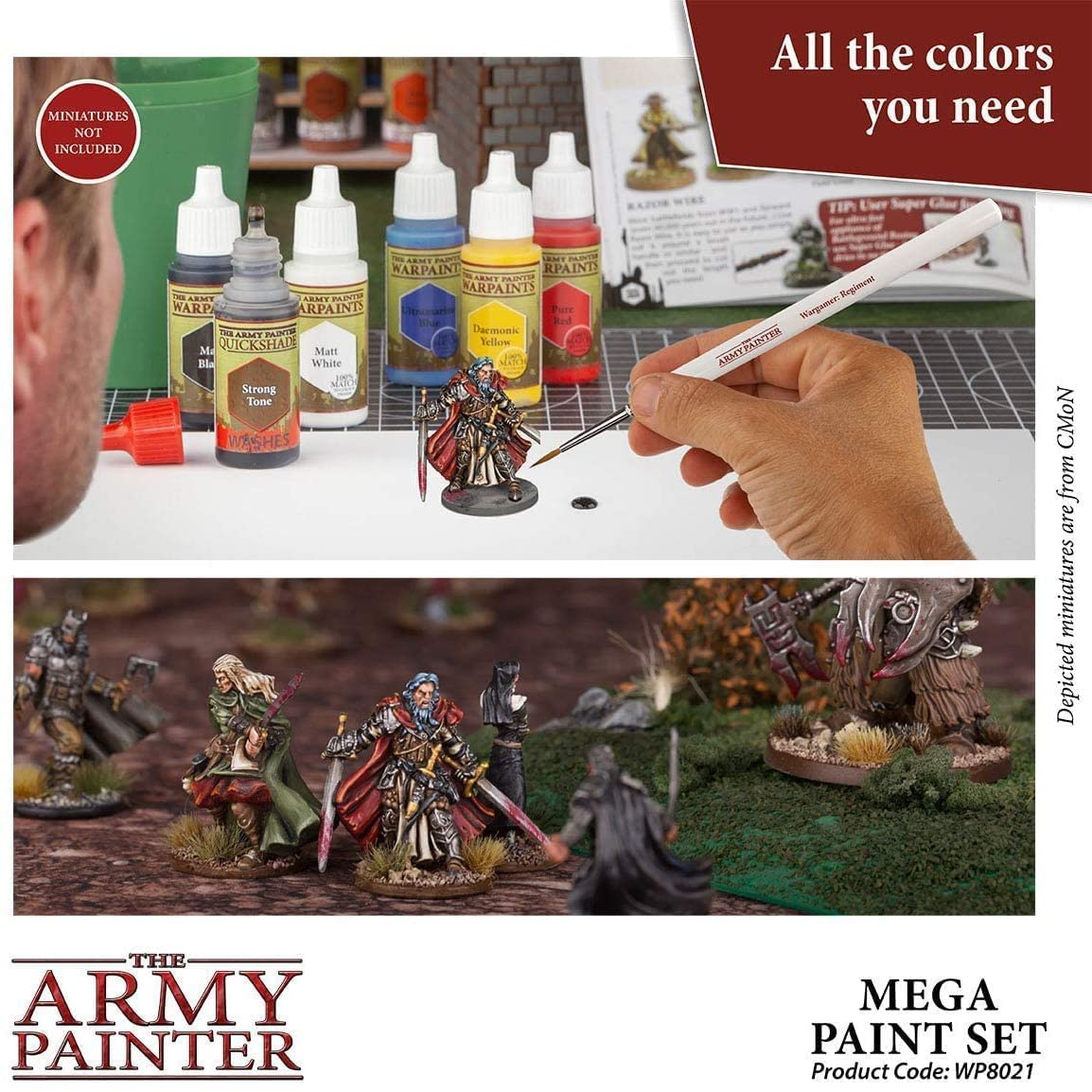 Buy The Army Painter Miniature Painting Kit with Wargamer Regiment Miniatures Paint Brush