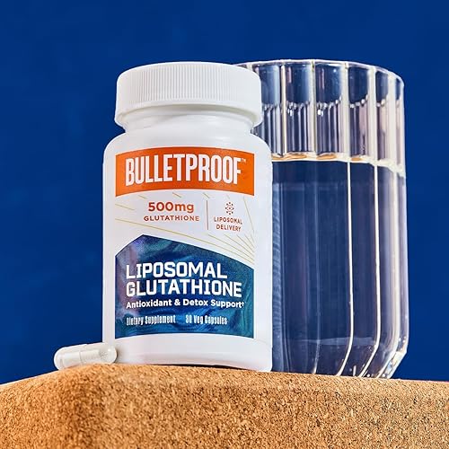 Miniatura 10 de Bulletproof Glutathione Force - Cápsulas de apoyo antioxidante y desintoxicación 90 unidades suplemento para desintoxicación del hígado y apoyo