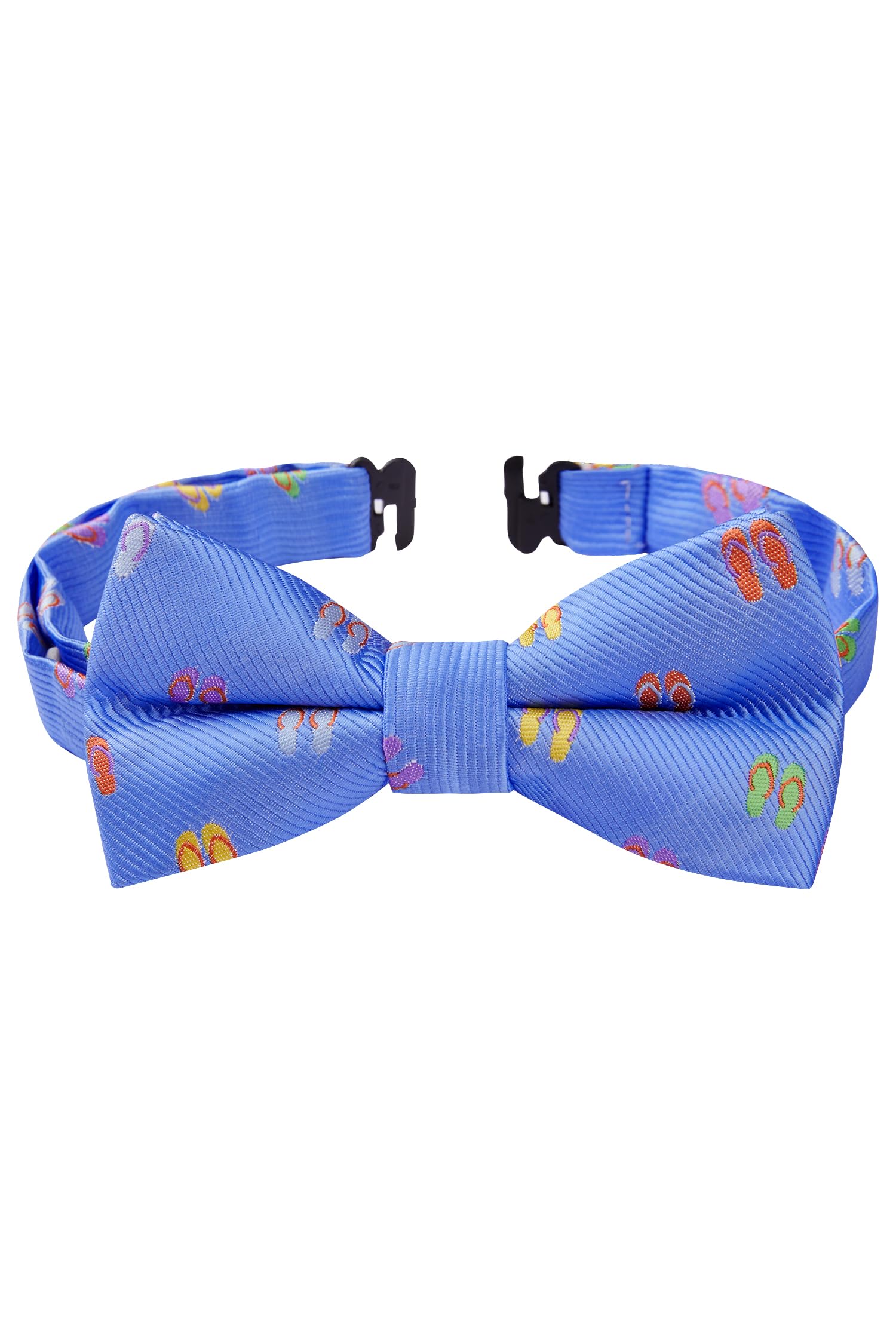 HISDERN Bow Ties for Boys Pre Tied Toddler Bow Tie Adjustable Kids Bowties Clip On Fun Patterned Bowties for Wedding Party
