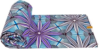 Fashionable 100% Polyester African Traditional Style Wax Batik Floral Fabric Ankara Batik Cloth Material DIY for Sewing 5.22meters 6520