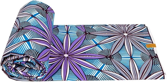 Fashionable 100% Polyester African Traditional Style Wax Batik Floral Fabric Ankara Batik Cloth Material DIY for Sewing 5.22meters 6520