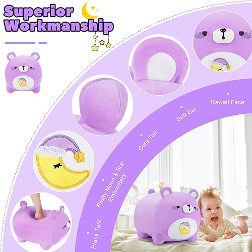 Miniatura 10 de Oso rosa de peluche para el día de San Valentín, oso de peluche de 16 pulgadas, oso de corazón rosa, lindo oso de peluche de anime, peluches de