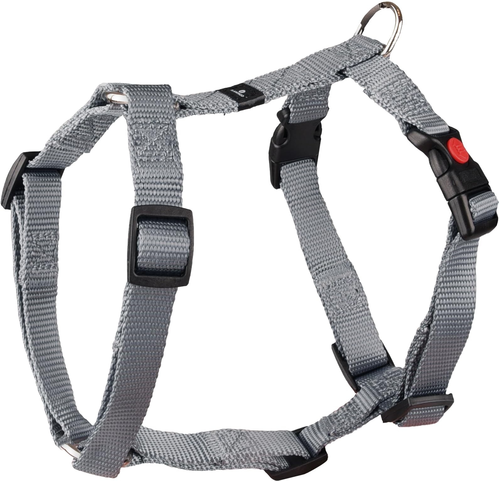 Flamingo Dog Harness H-shape Ziggi Grey S 35-50cm 40-50cm 15mm