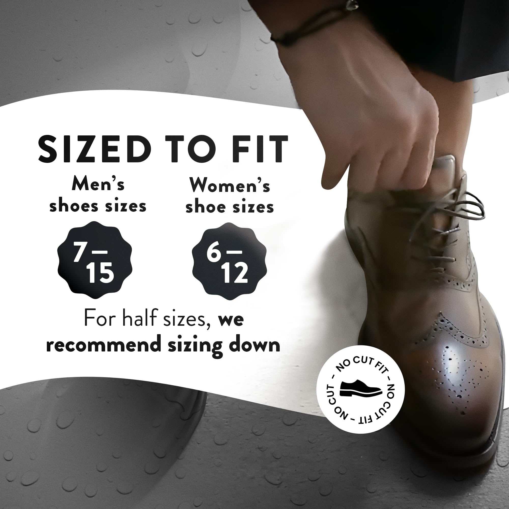 FOOTPALM - Forro desechable para zapatos para pies sudorosos, precortado, inserto de calcetín invisible para mujeres y hombres, absorbe la humedad, antideslizante, sin olor, plantilla ultrafina