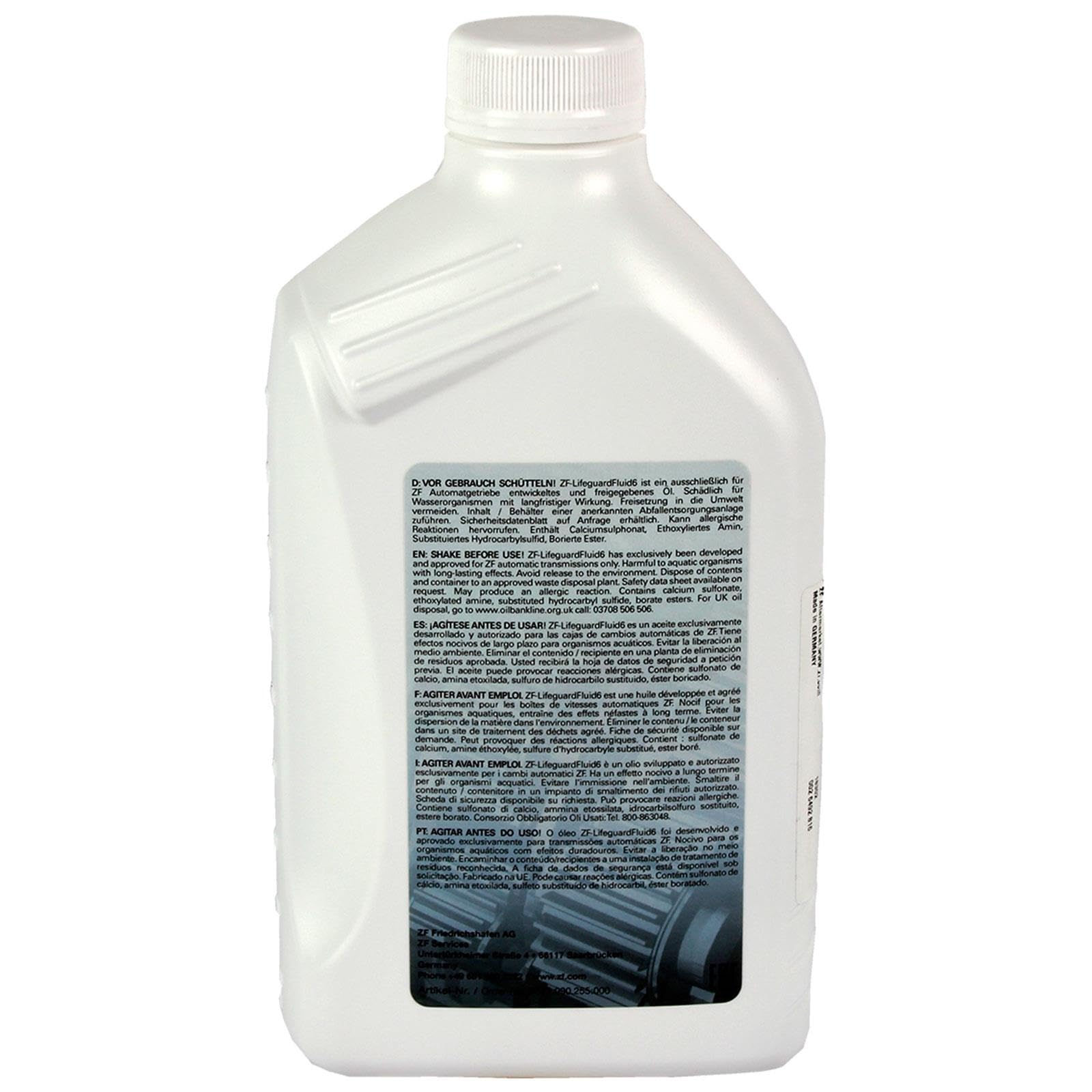 ZF 7x Automatikgetriebeöl (7 L) | S671.090.255 (für ZF 6HP-Automatik-Getriebe),