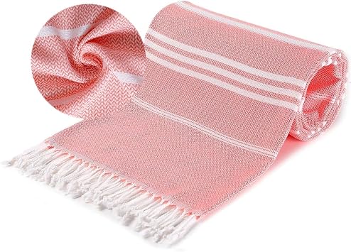 Turkish Beach Towels Quick Dry Sand Free Soft Absorbent Blanket Adult Pink Oversized Bath Pool Swim Towel Lightweight Thin Sandless Fast Drying No Sand Packable Foldable Light Pink Extra Large XL Big