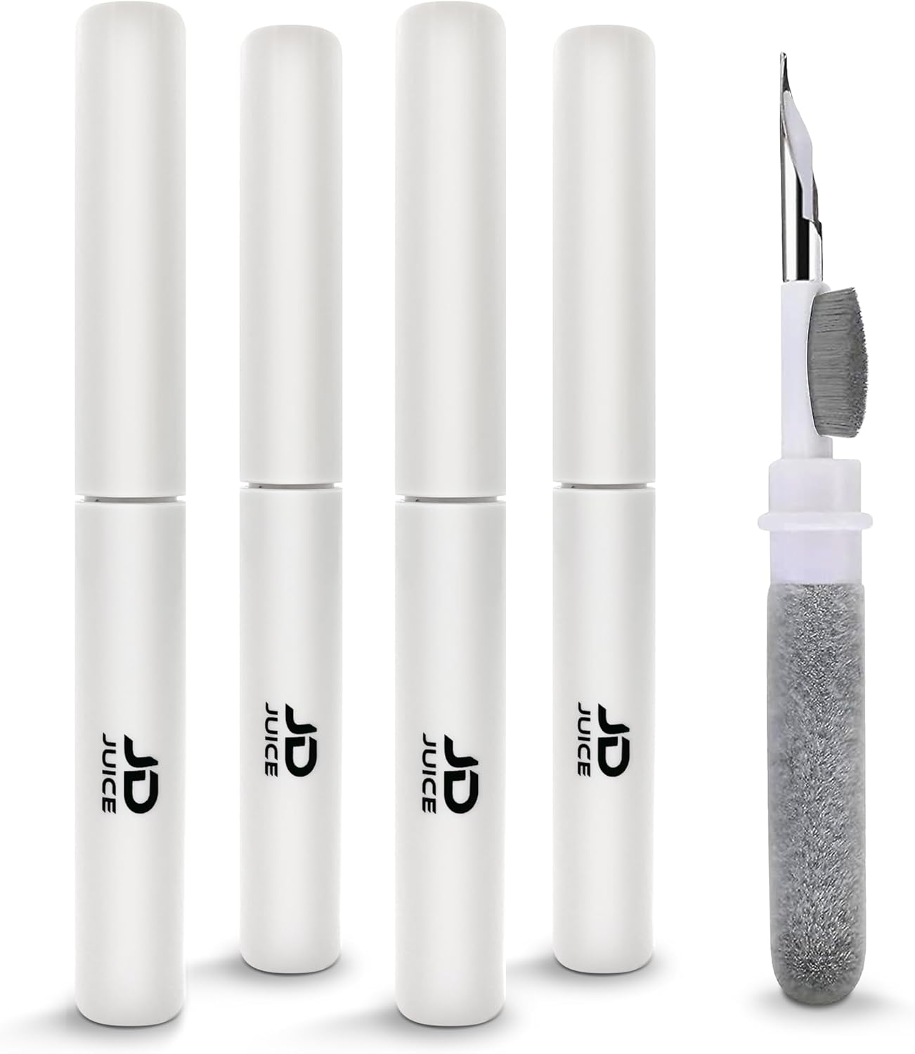 4 Pack – Earbuds Cleaning Kit Earbud Cleaning Kit – Phone Cleaning Kit in-Ear Headphones Cleaning Pen Tool, Portable 3-in-1 Laptop Cleaning Kit Electronic Cleaner with a Sponge, Metal Pen Tip