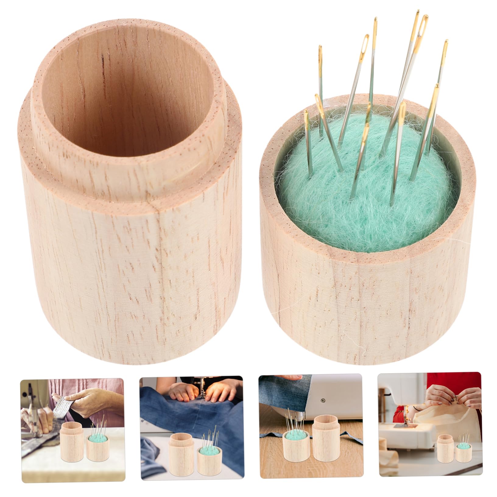 Uonlytech 5 Set Contenitori per Aghi da Cucito Scatola Aghi Compatta e Portatile per Casa Include per Conservazione Accessori da Cucito e Ferri