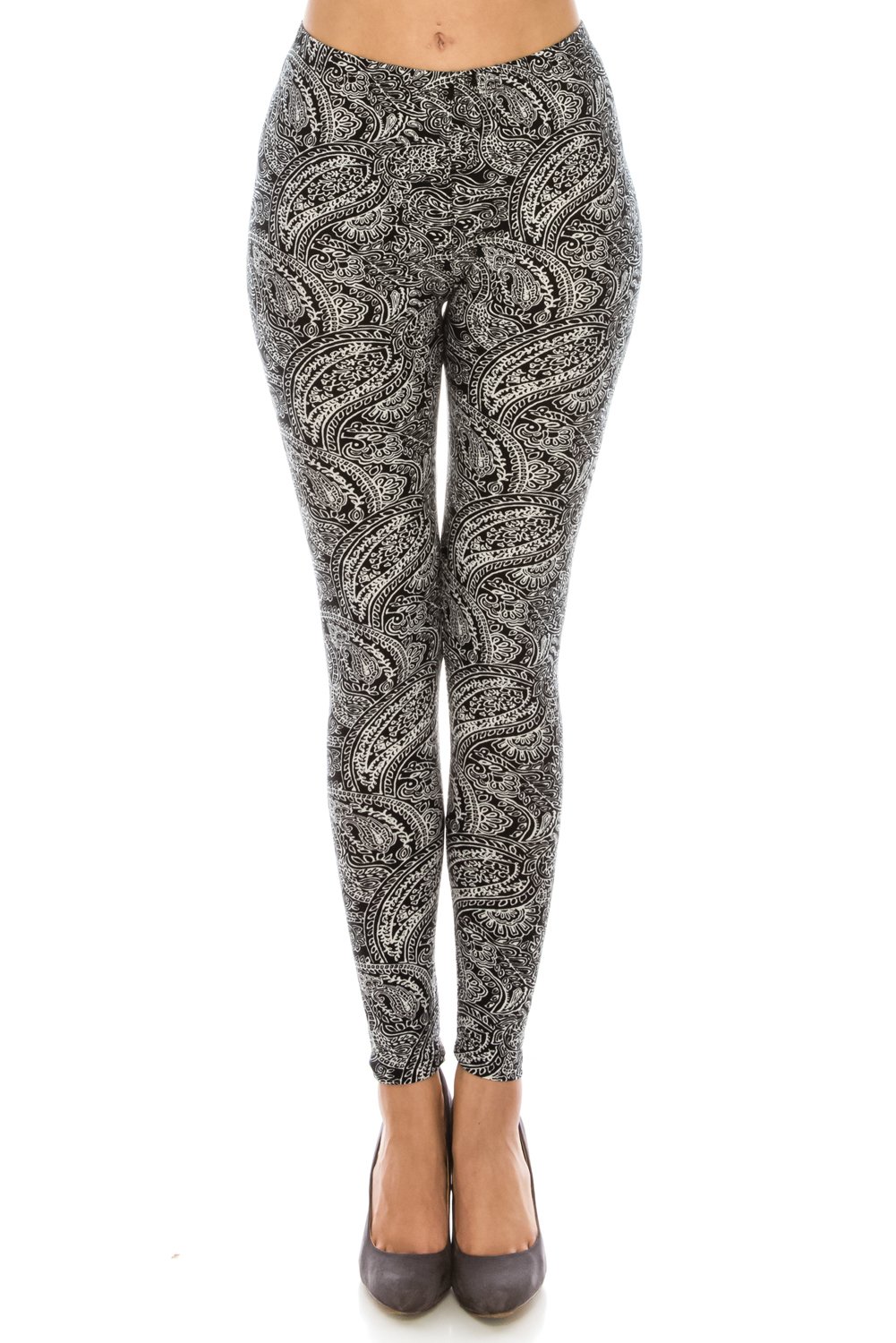 Women's Printed Fashion Leggings Ultra Soft Solid & Patterned - Regular/Plus Sizes