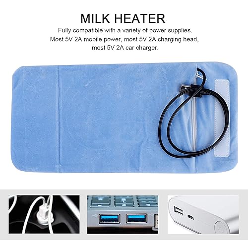 Miniatura 6 de Calentador portátil de alimentos para bebés, calentador de biberones, calentador de biberones para leche materna y fórmula, calentador de leche USB,