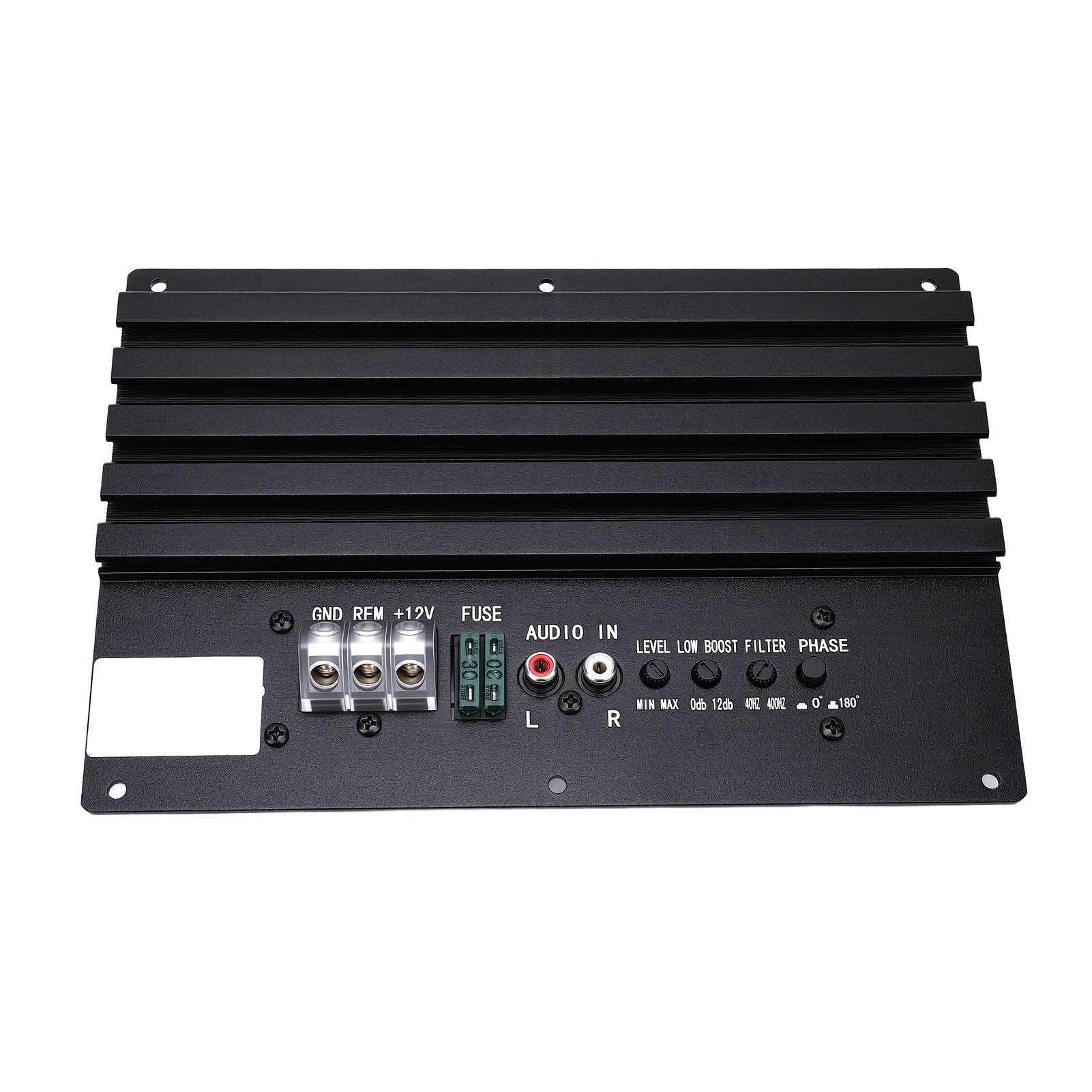 Fockety Amplificador de Coche 800W, Altavoz Subwoofer con Disipador de