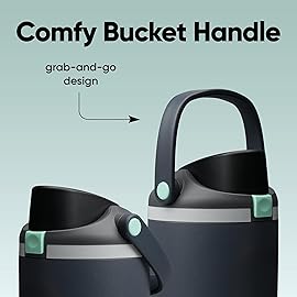Owala FreeSip Sway Insulated Stainless Steel Water Bottle with Two-Way Spout, Built-In Straw and Bucket Handle, Made for Travel, School, and Sports, 40oz, BPA Free, Leak Proof, Foggy Tide