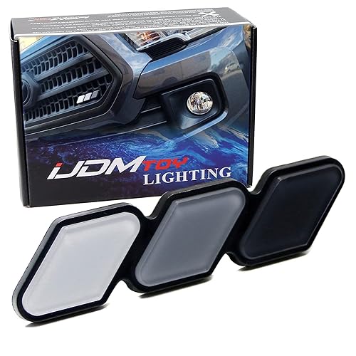 iJDMTOY Retro 3-Color Stripe Grille Badge Emblem w/No Removal Required