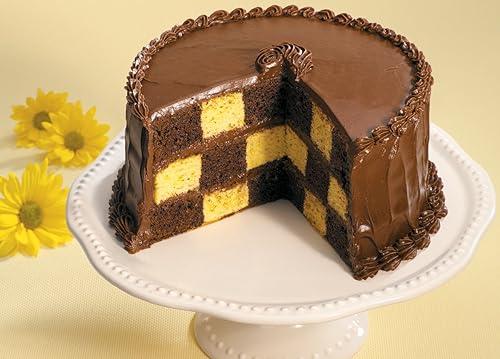 Miniatura 3 de Wilton Juego de moldes redondos para tartas de tablero de ajedrez 4 piezas acero