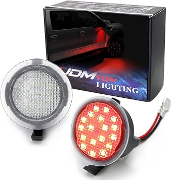 iJDMTOY LED Side Mirror Puddle Lights For Ford F-150/Edge/Explorer/Flex