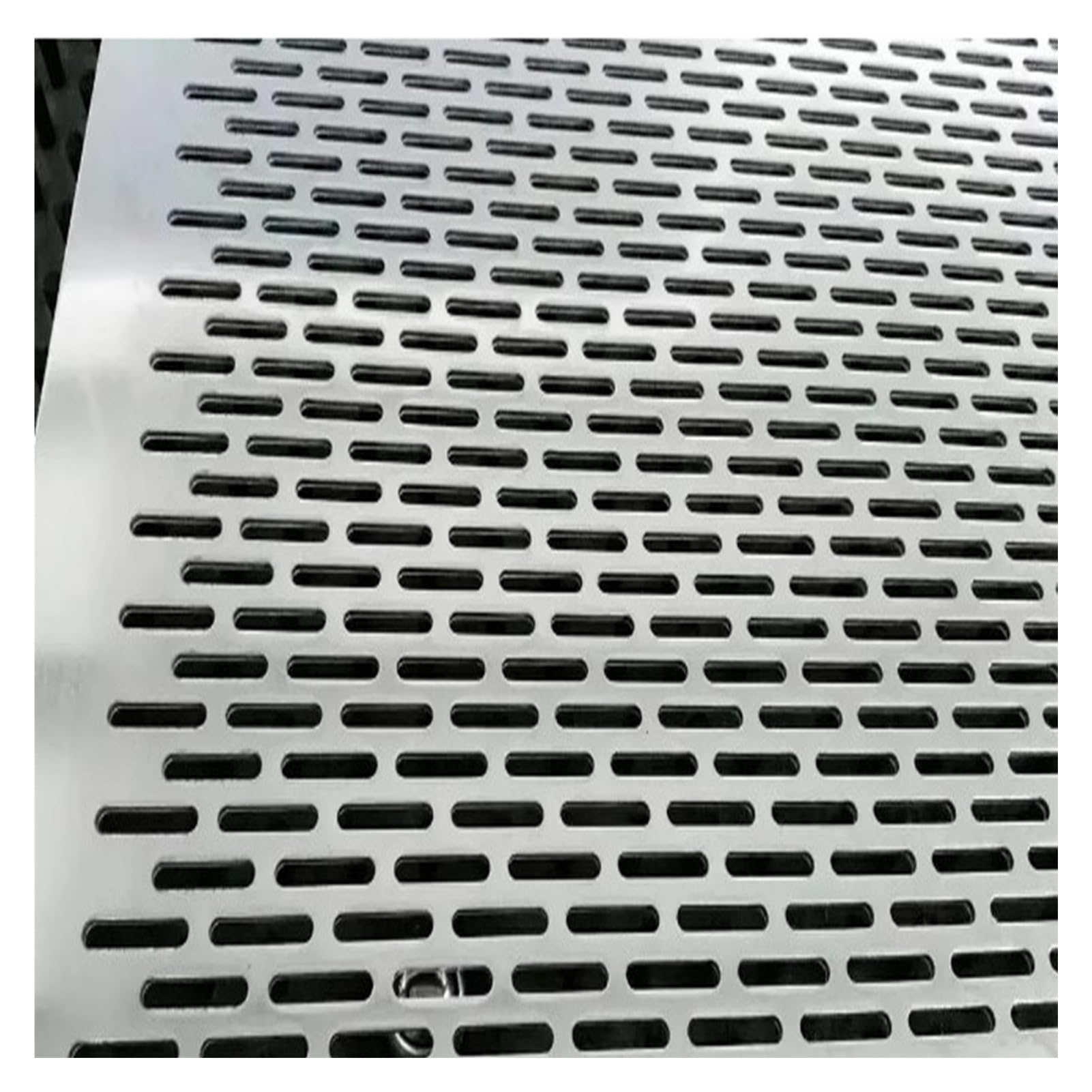304 INOX Acier Perforé Tôle, Plaque Perforée en Métal Tôle Perforée Grille INOX Grillage Gouttiere pour Ventilation Grill Fumer Thick 1.2mm(0.8mm Thick,30x30cm)