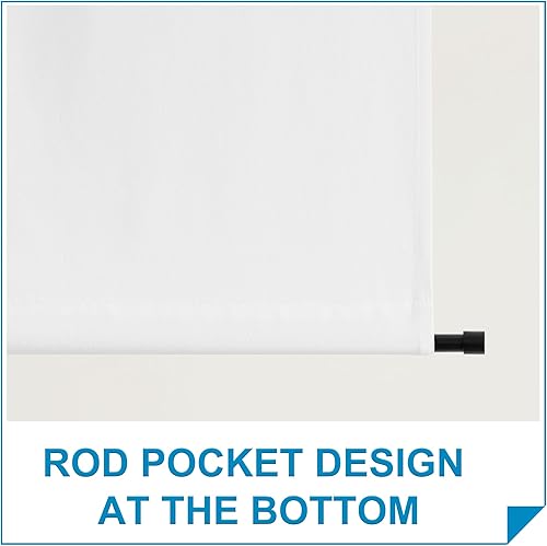 Miniatura 94 de RYB HOME Cortinas de privacidad para puerta francesa, rica textura de lino, cortinas para oscurecer la habitación, cortinas y cortinas