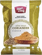 Zest n Zing Natural Coriander Powder 100g, Finely Ground, Pure & Premium Dhaniya/Dhania Powder for Aromatic & Flavorful Cooking (Combo of 5 Packs)