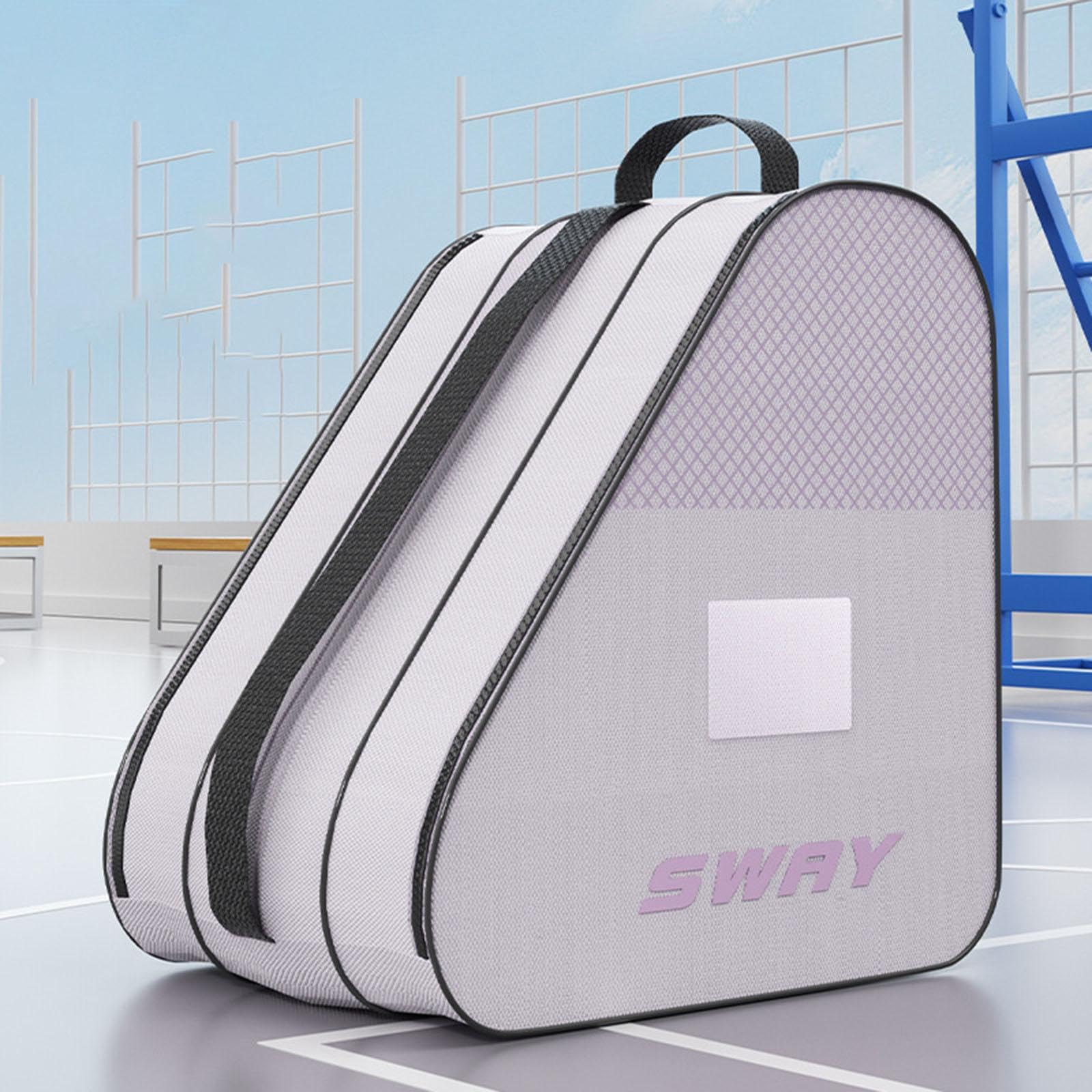 kowaku Bolsa para Patines, Bolsa de Transporte para Zapatos de Patinaje, Tres Bolsillos, Impermeable, Accesorios, Multiusos, Gran Capacidad, asa