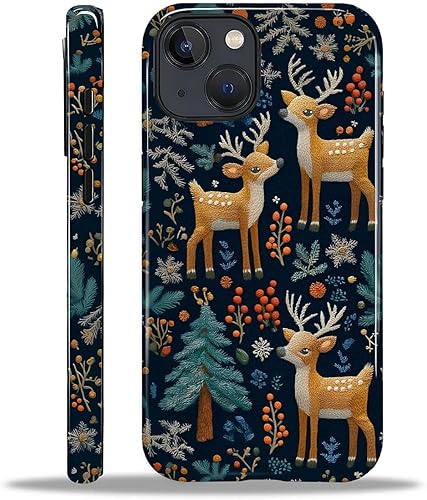 Miniatura 120 de Funda para iPhone 15 Pro Max, Diseño Floral Bohemio con Bordado Sintético - Protección Dual Híbrida Silicona + PC Duro Resistente a Golpes Funda