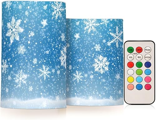 Vista 183 de Velas parpadeantes sin llama, velas LED moradas de mariposa lavanda con temporizador remoto, juego de 2 velas a pilas para San Valentín, boda