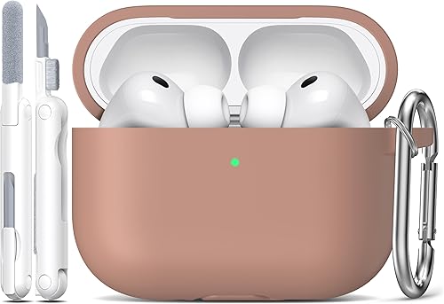 Miniatura 17 de R-fun Funda protectora de silicona suave para AirPods Pro 3 (2025), compatible con Apple AirPods Pro de 3ª generación (cable USB-C) para mujeres y