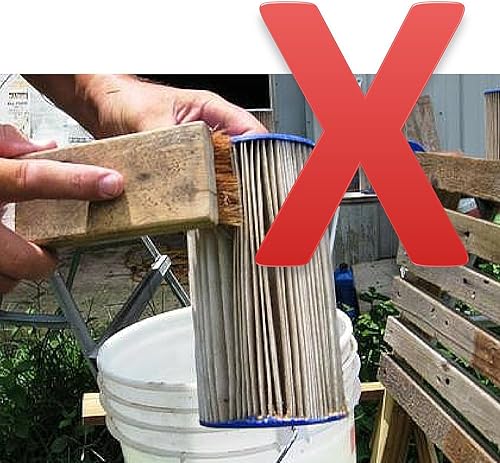 Miniatura 4 de Aquatix Pro Limpiador de cartuchos de filtro de piscina y spa, elimina los residuos y la suciedad de los filtros de piscina en segundos, limpiador