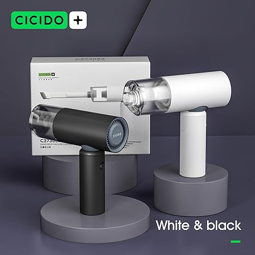 Miniatura 5 de Aspiradora de automóvil inalámbrica de mano, mini aspiradora plegable para teclado, automóvil, oficina, hogar, pelo de mascotas, limpieza de viajes,