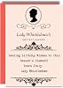 Funny Birthday Card for Her Friend Female - Bridgerton Lady Whistledown - Card for Mum Sister Auntie Nan Grandma JBS161