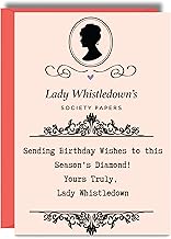 Funny Birthday Card for Her Friend Female - Bridgerton Lady Whistledown - Card for Mum Sister Auntie Nan Grandma JBS161