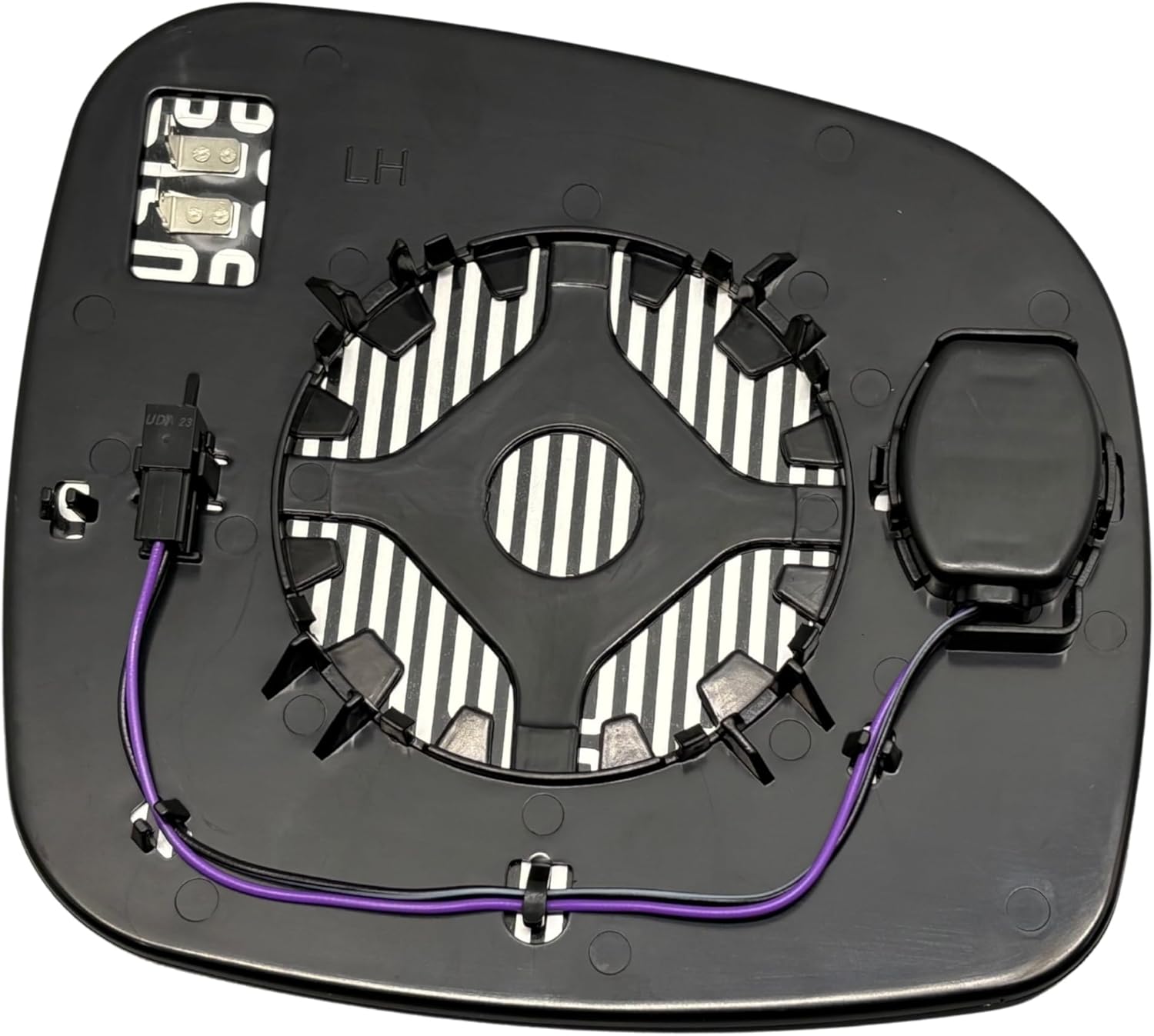 Driver Left Side Mirror Glass Heated With Blind Spot Compatible with for 2011-2020 Dodge Grand Caravan for 2011-2016 Chrysler Town & Country (Driver Blind Spot No-Anti-glare)